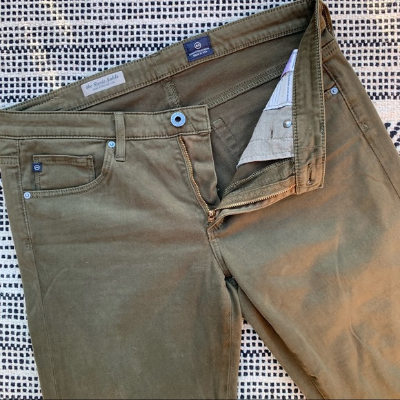 AG Adriano Goldschmied Stevie Slim Straight Leg Pants size 29R - Picture 6 of 10